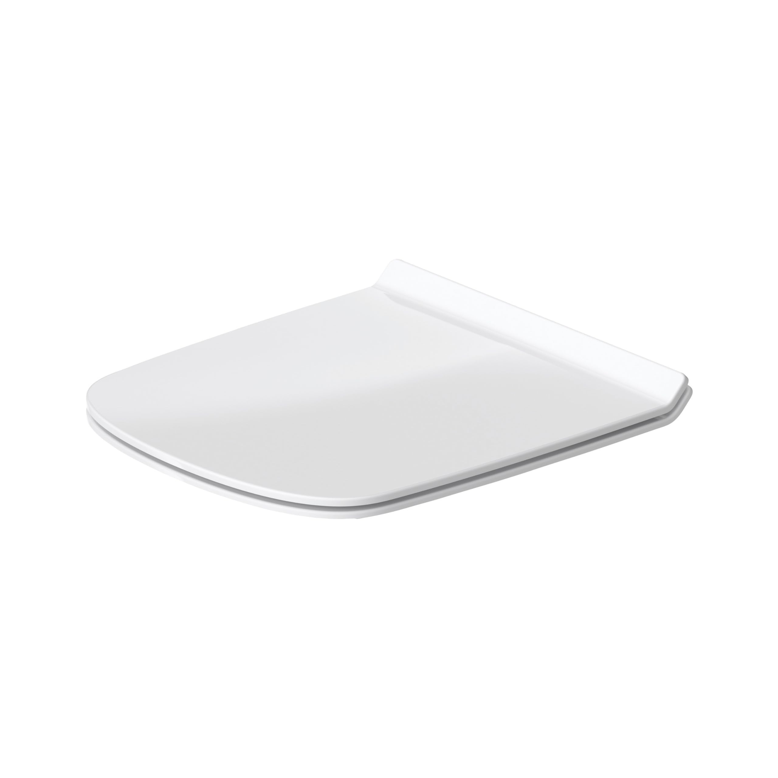 Duravit WC-Sitz DuraStyle, Toilettendeckel mit Absenkautomatik, Klodeckel aus Duroplast, mit Edelstahl Scharnieren, Weiß