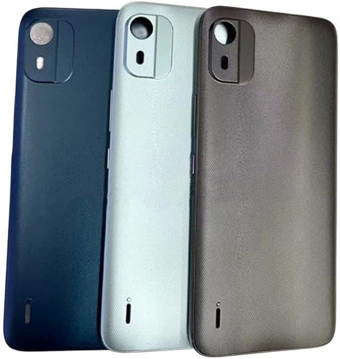 SHOWGOOD for Nokia C12 Back Cover with Logo Replacement Repair Parts Battery Cover Rear Door Housing Case (Green)