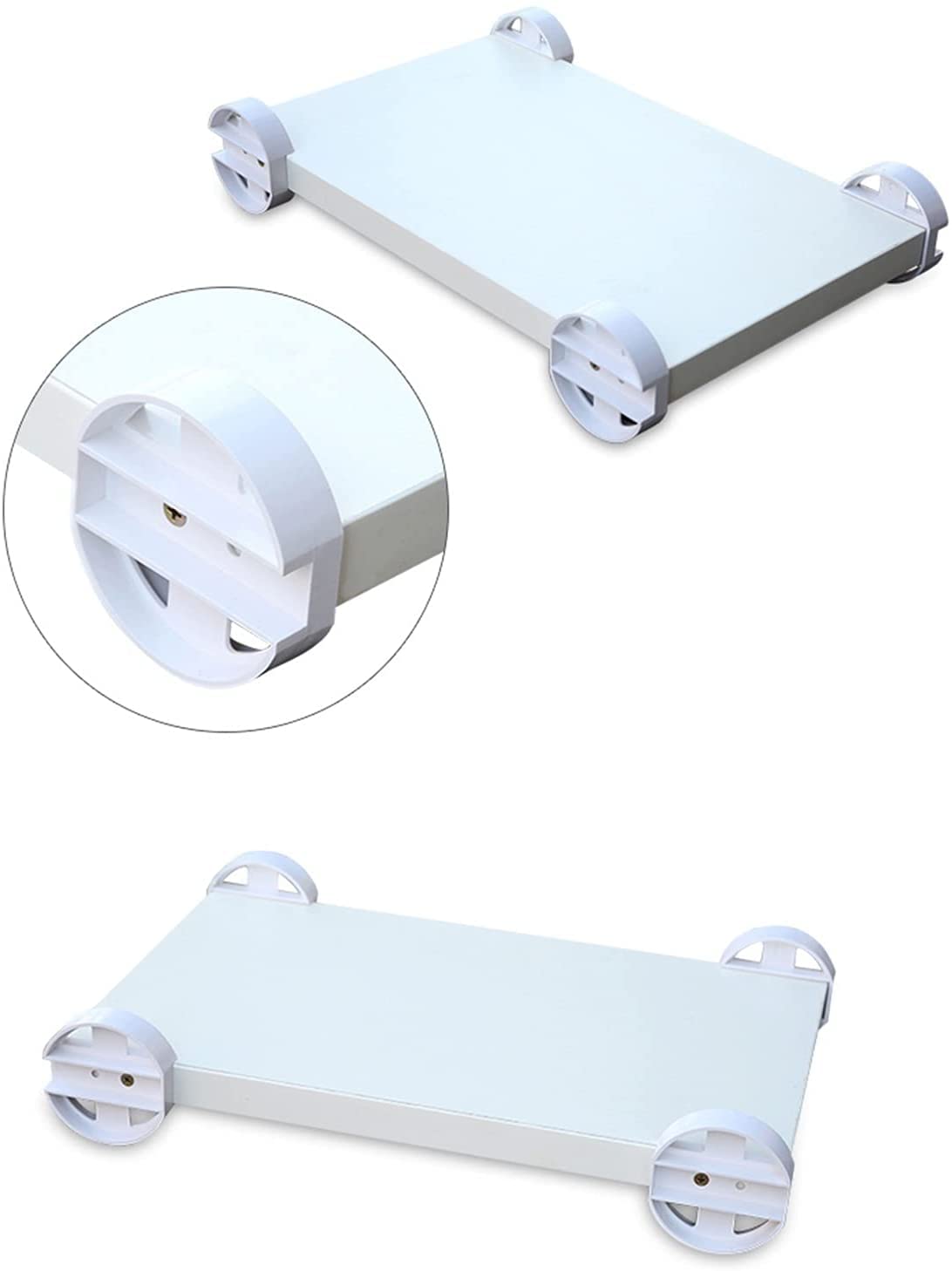 Supporto per CPU Supporto per CPU Supporto per carrello PC, Carrello porta PC desktop, Supporto per torre PC Carrello da pavimento con ruote sotto la scrivania, (Bianco) Supporto per torre computer