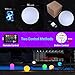 LOFTEK Floating Pool Light - 16-inch Large Ball Lamp with Remote - 3 Modes & 16 RGB Colorful - Waterproof & Rechargeable Globe Floor Lamp for Pool Party, Gaming Room, Garden, 1-Pack