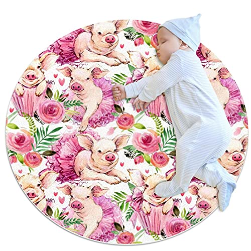 Tapis de salle de bain antidérapant rond pour sol sécurisé