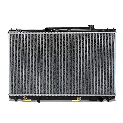 Image of DNA Motoring OEM-RA-1318 1 Row OE Style Aluminum Radiator Compatible with 92-96 Camry 2.2L 4-Cyl AT, 28-1 /8 inch W X 16-3 /4 inch H X 11 /16 inch D, 1-1 /4 inch Inlet, 1-1 /4 inch Outlet