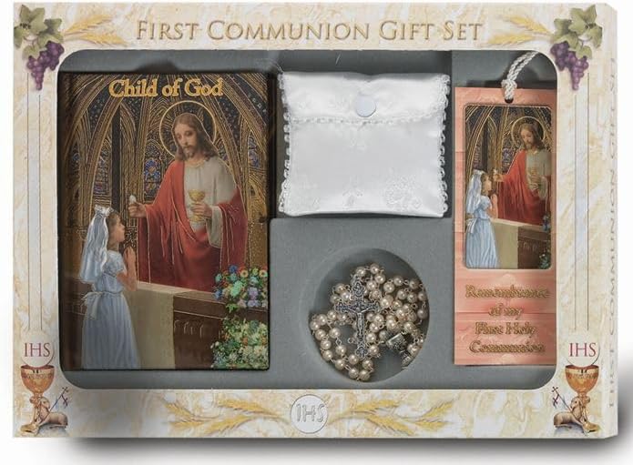Hirten First Communion Gift Set for Girls, 6 Piece