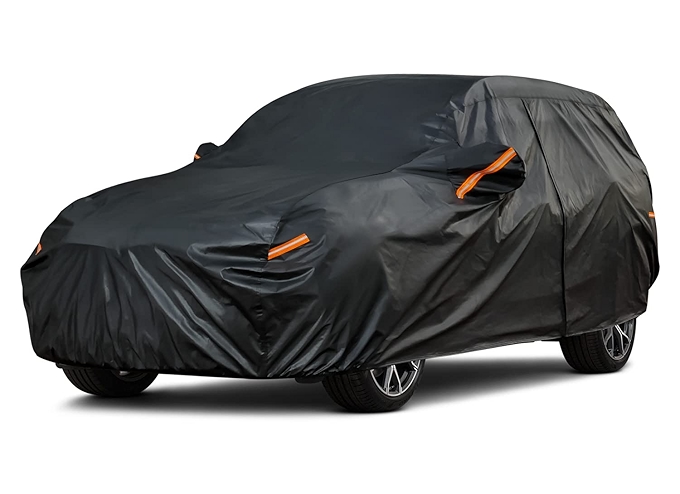 Kayme Heavy-Duty Waterproof SUV Car Cover with Zipper - All-Weather Protection