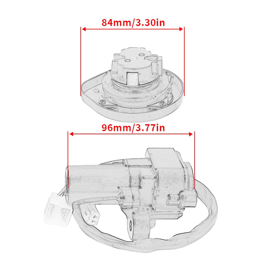 Vista 3 de Interruptor de encendido para Yamaha XT660 XT660R 2004-2011/2014, para Yamaha XT660 XT660X 2004-2011/2014