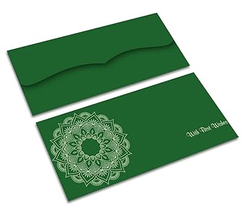Brown Cloud Exclusive Velvet Finish Embossed UV Printed Shagun/Money/Gift Envelope/Cover/Lifafa for Kids/Gift/Festival and Other Occasions(SEVLVT PR 008) (Pack of 10)