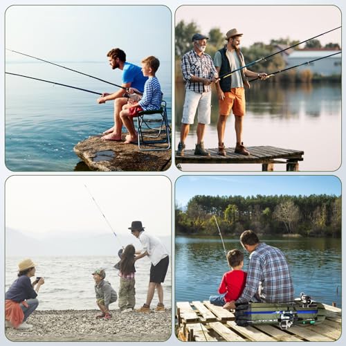 MXiiXM Fishing Rod Bag, Fishing Pole Carrier Case Bag, Durable Oxford Fabric Fishing Bag for Men Fishing Gifts, Portable Fishing Gear and Equipment (Green) - Thumbnail 6