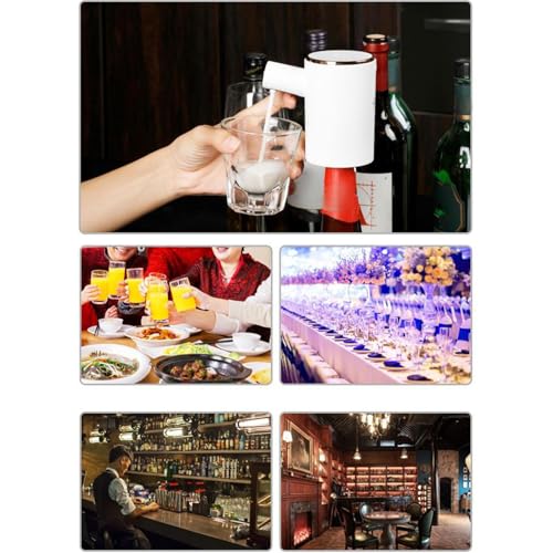 Aireadores de vino recargables con velocidad ajustable y decantador automático de vidrio 5