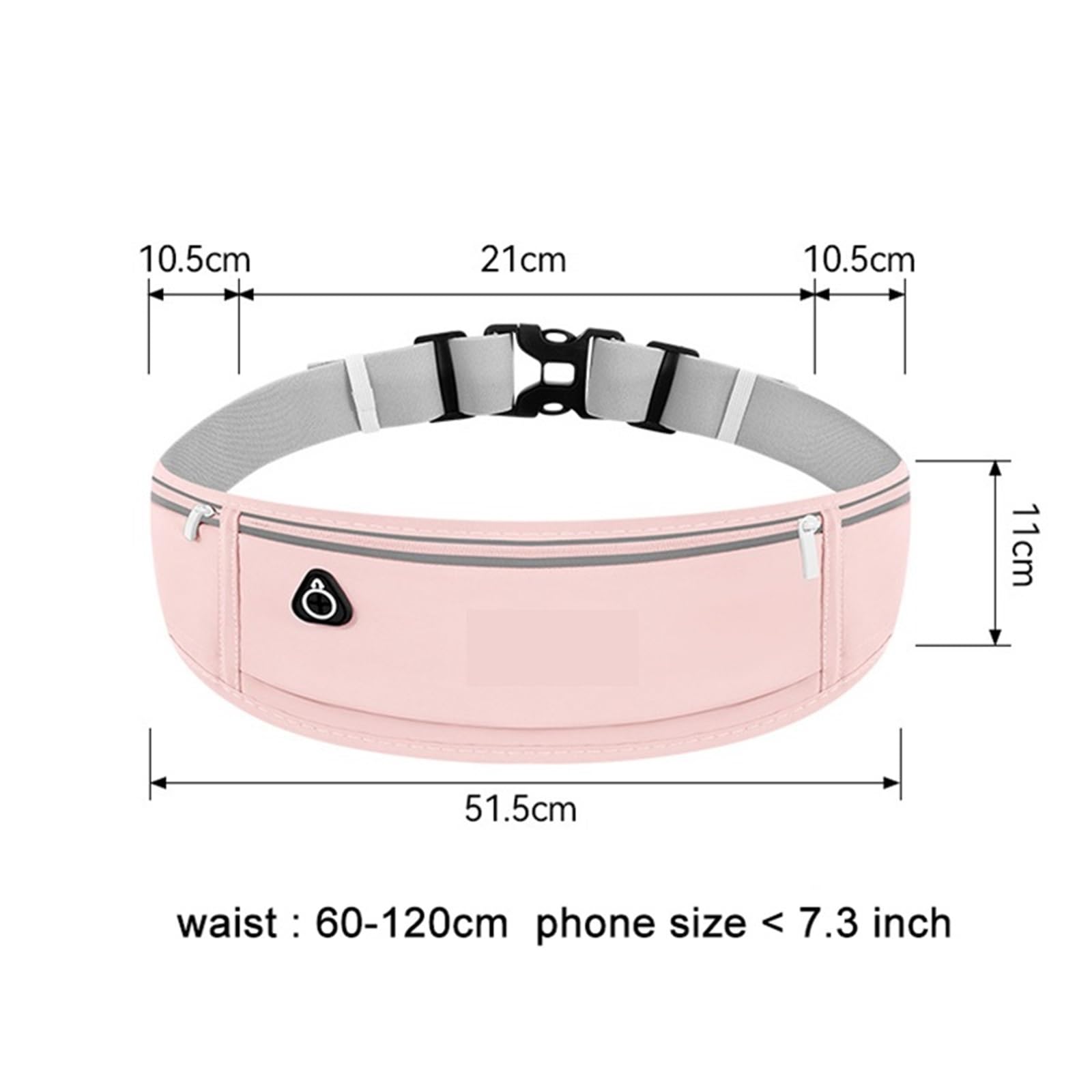 Marsupio Sportivo Waist Running Bag Sports Fanny Pack Women Men Belt Bag Waterproof Gym Bag Phone Pouch Running Accessories per Ciclismo(Pink)