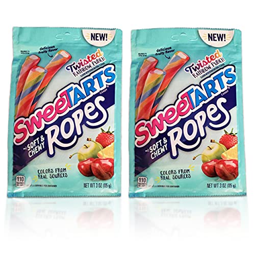 SweeTarts Ropes, twisted rainbow punch (2 packs) SweeTarts Ropes, twisted rainbow punch (2 packs)