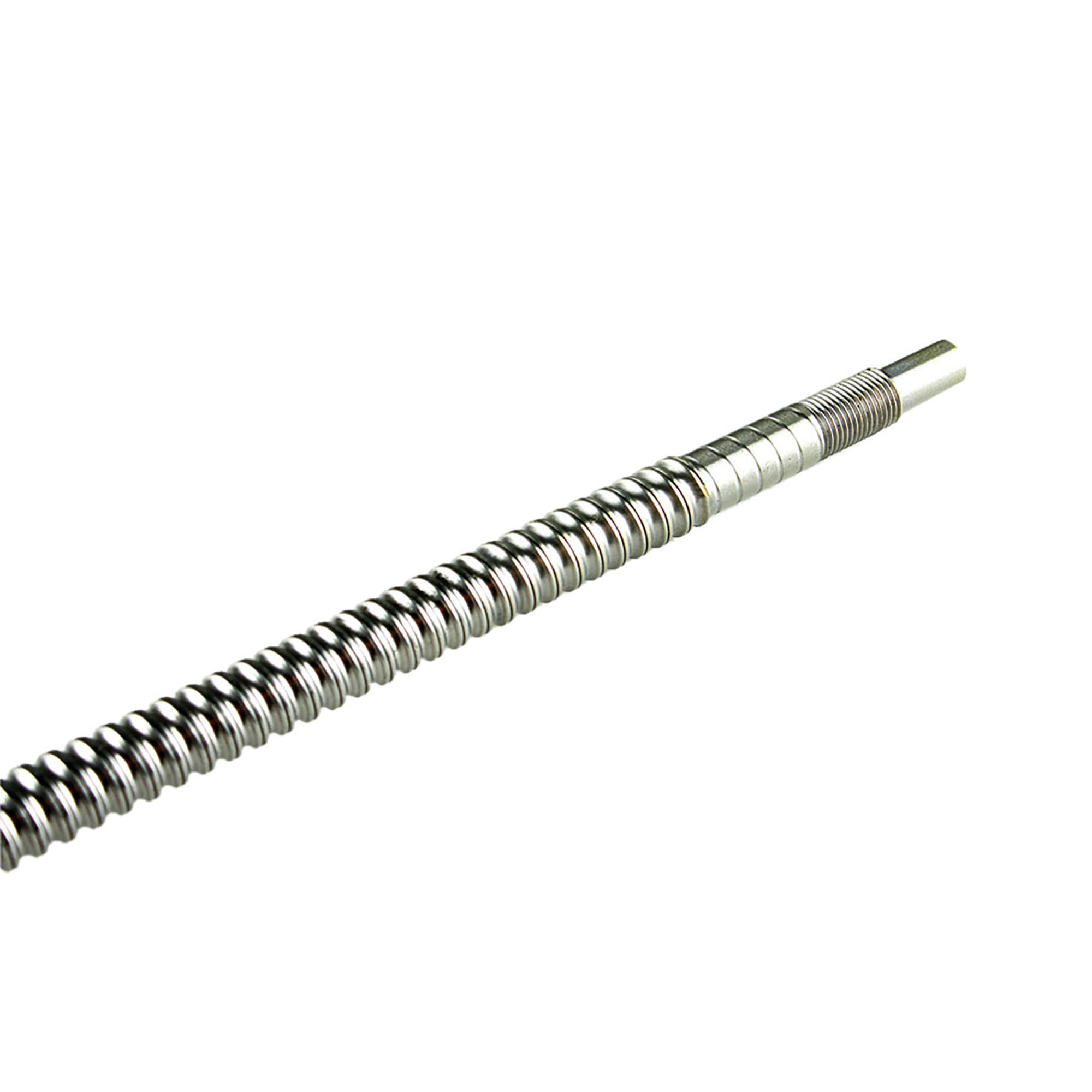 SFU1605 Kugelumlaufspindel 400mm, Gewalzte Kugelumlaufspindel-spielfreie Ballschraube ohne seitliche Endstützen für CNC 3D Printer Z Axis Silber