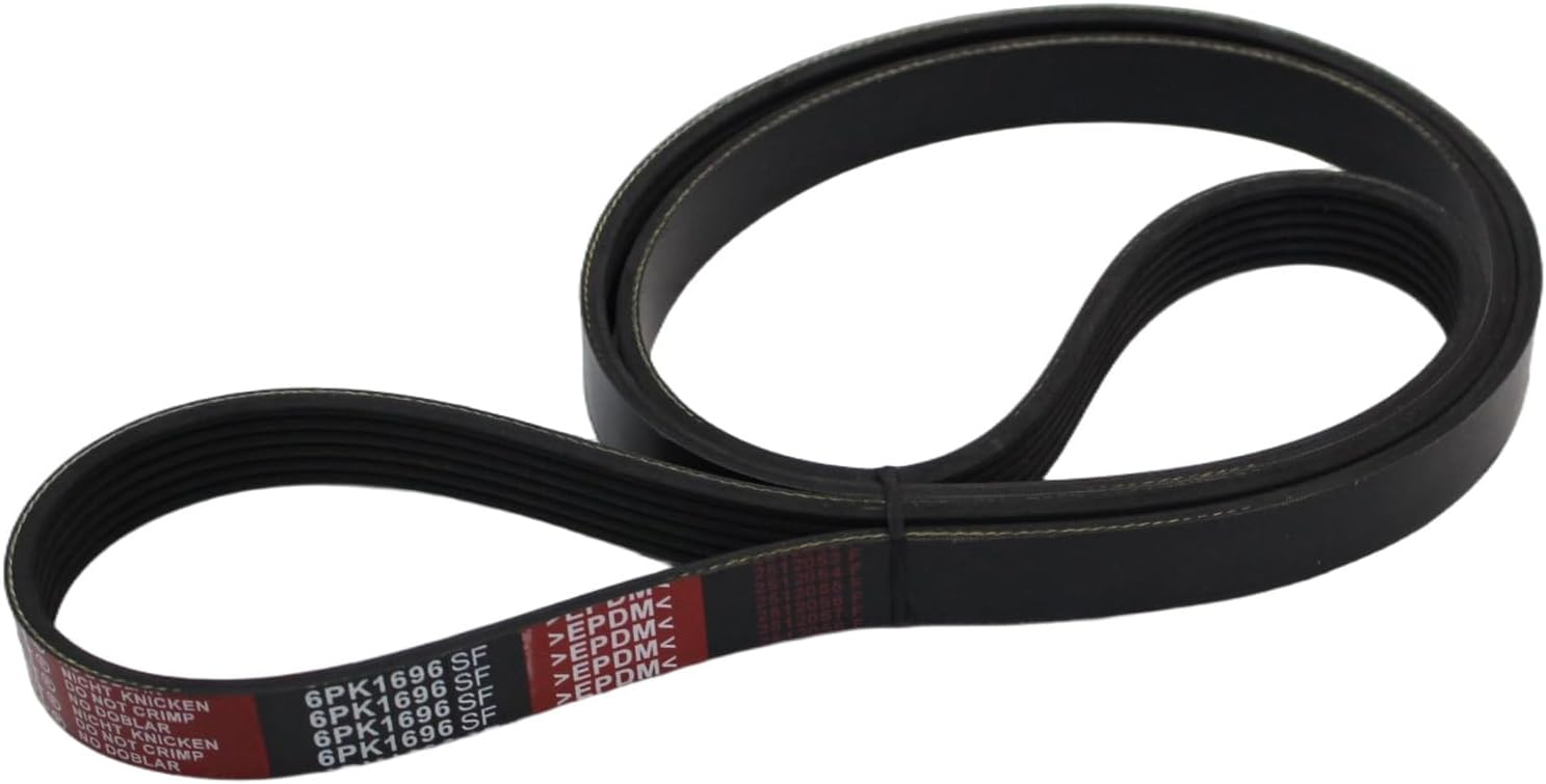 AUCERAMIC 12669858 Serpentine Drive Belt Fit 2019-2023 for Chevy Silverado 1500, Tahoe, Suburban & GMC Sierra 1500, Yukon & Cadillac Escalade, 4.3L 5.3L 6.2L Replace K060667SF 6PK1696SF