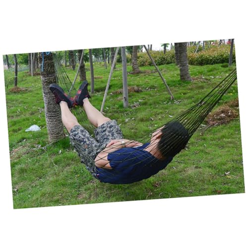 Supvox Seilhängematte aus Nylonnetz Tragbares Schlafnetz Wetterfeste Outdoor Hängematte mit 120 Kg Tragkraft Schnell Trocknend Leicht zu Transportieren für Camping Wandern Garten