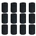 ZWOOS 12 Pièces Bandeau de Transpiration en Sport Poignet pour Tennis Squash Badminton Gym Basketball (Noir)
