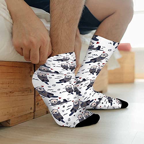 Image of Pehede Socks Mens Fun Dress Socks for Women Funny Novelty Crazy Design Socks