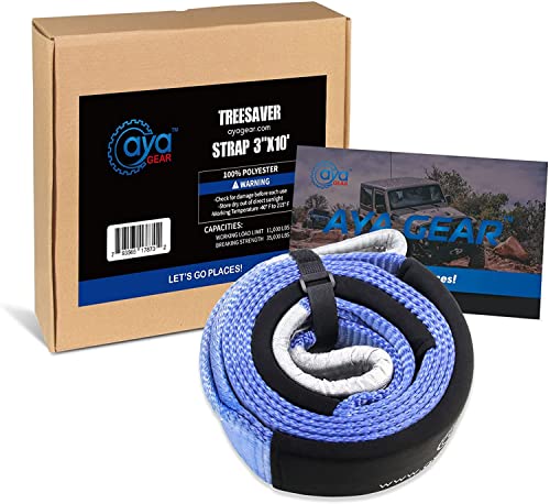 Recovery-Tow-Straps-3-x-8-Tree-Saver-Winch-StrapHeavy-Duty-35000lbs-Break-Strength-Triple-Reinforced-Loop-End-Use-for-Emergency-4x4-Towing-or-Recovery-Tow-Rope Recovery Tow Straps 3" x 8' |Tree Saver Winch Strap|Heavy Duty 35,000lbs Break Strength |Triple Reinforced Loop End | Use for Emergency 4x4 Towing or Recovery Tow Rope - Image 1