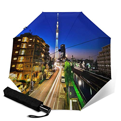 傘 折りたたみ傘 東京パゴダ、日本 ワンタッチ 自動開閉 三つ折り 雨傘 頑丈な8本骨 折り畳み傘 軽量 高耐久度 大きい 耐強風 超撥水 おりたたみ傘 台風対応 梅雨対策 晴雨兼用 通校 通勤 旅行 子供用 メンズ レディース 自動傘