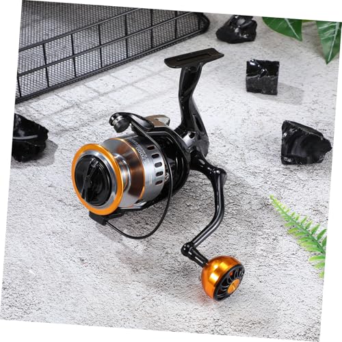 Carrete de pesca para rio lago y oceano PRETYZOOM de metal duradero para toda la familia 6