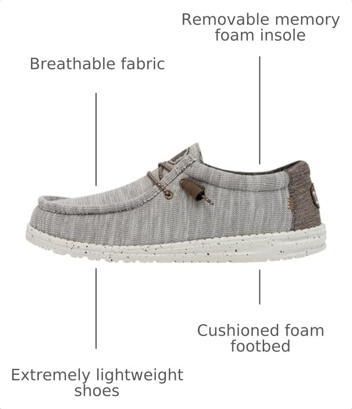 Image of Hey Dude Men's Wally Stretch Moc Toe Shoes