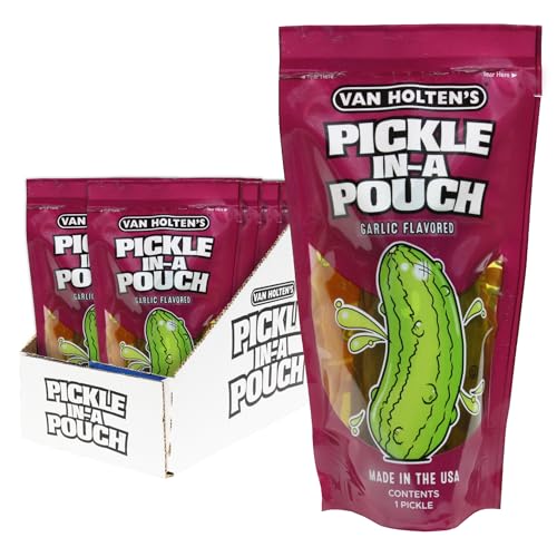 Van Holten's Pickles - Jumbo Kosher Garlic Pickle-In-A-Pouch - 12 Pack