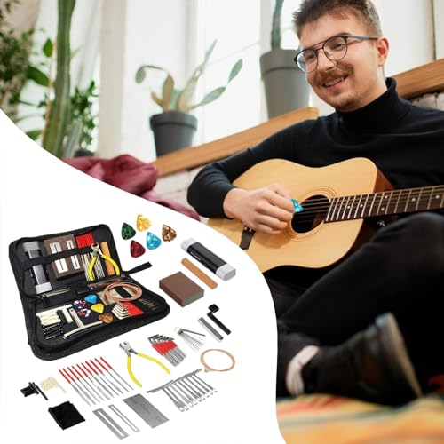 Kit de réparation de guitare outils luthier set cordes médiators