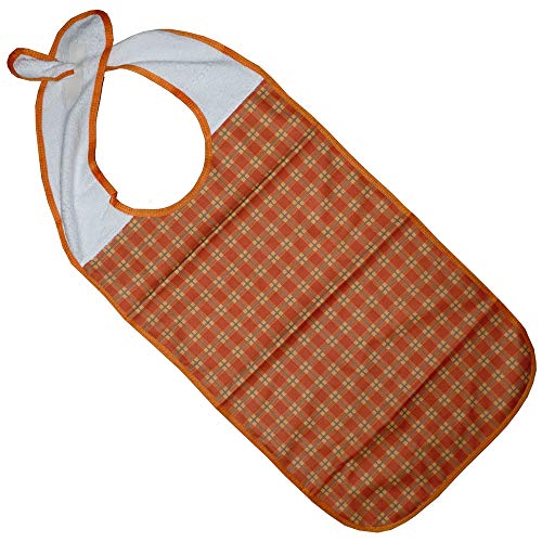 Kleidungsschutz/Ess-Schürze/Lätzchen für Erwachsene mit Steckverschluss, wasserdicht (terracotta) Cover