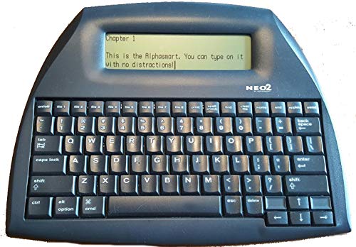 alphasmart neo handheld word processor with full size keyboard calculator