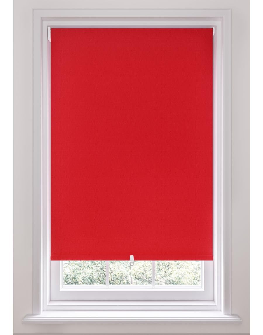 Swish Cordless Blackout Roller Blind, Strawberry, W120 Cm x D170 Cm