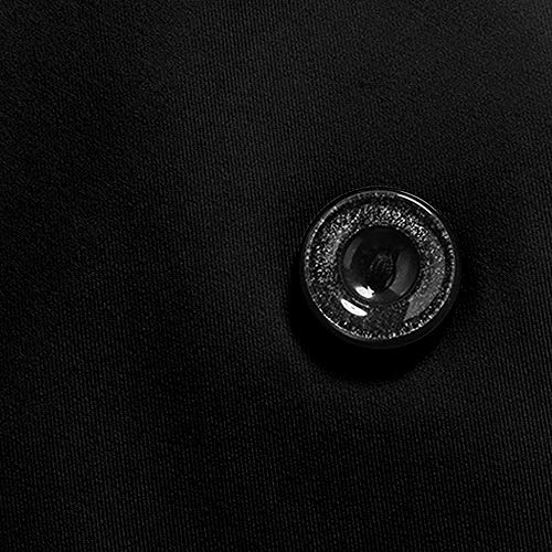 image for Gergeos Men Long Trench Buttons Coat Winter Jacket Outwear Slim Overco