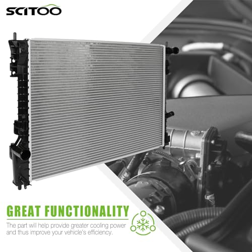 SCITOO Radiator for 2011 for Ford for Explorer 3.5L 2010-2019 for Ford for Flex 3.5L 2013-2019 for Lincoln for MKT 3.5L 2010-2012 2019 for Lincoln for MKT 3.7L Replace 13185 by SCITOO - Image 2
