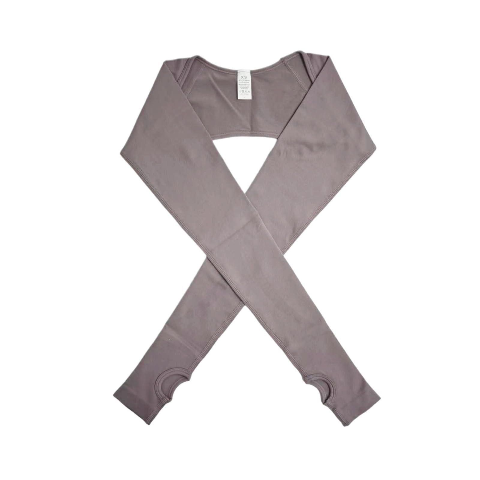 Top Yoga a Maniche Lunghe Donna Coprispalle a Maniche Lunghe | Camicia da yoga da donna con fori for i pollici Scialle sportivo da allenamento for fitness traspirante