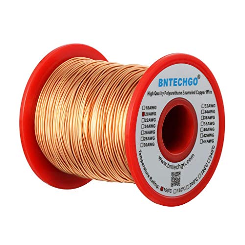 BNTECHGO 20 AWG Magnet Wire - Enameled Copper Wire - Enameled Magnet Winding Wire - 1.0 lb - 0.0315