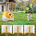 Jorzer Automatic Dog Ball Launcher with 10/20/30FT Distances Dog Ball Thrower with 12 Tennis Rechargeable Interactive Thrower Machine for Mental Stimulation Training.