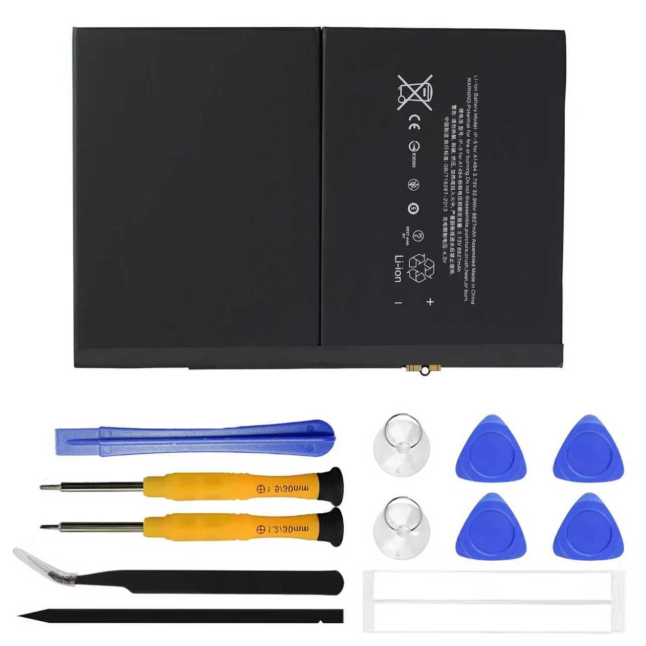 Batteria di ricambio A1484 per iPad 5th 7th 8th 9th iPad A1474 A1475 A1476 A1822 A1823 A1893 A1954 A2197 A2200 A2198 con set di attrezzi