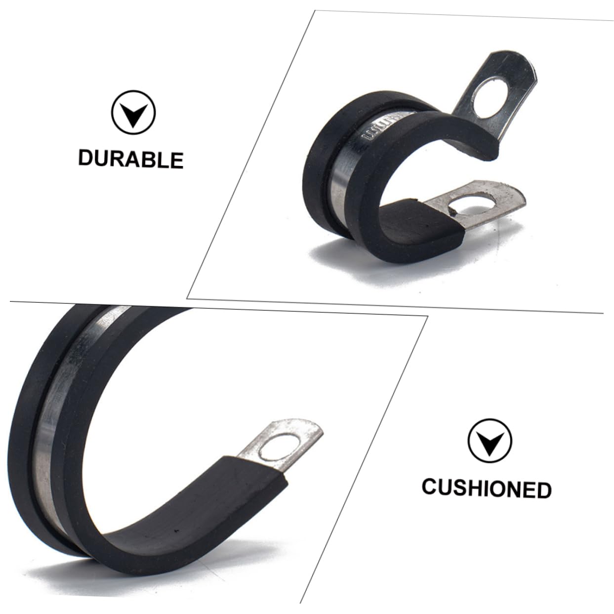 Collier de Serrage en Acier Inoxydable R, Lot de 45 Pièces
