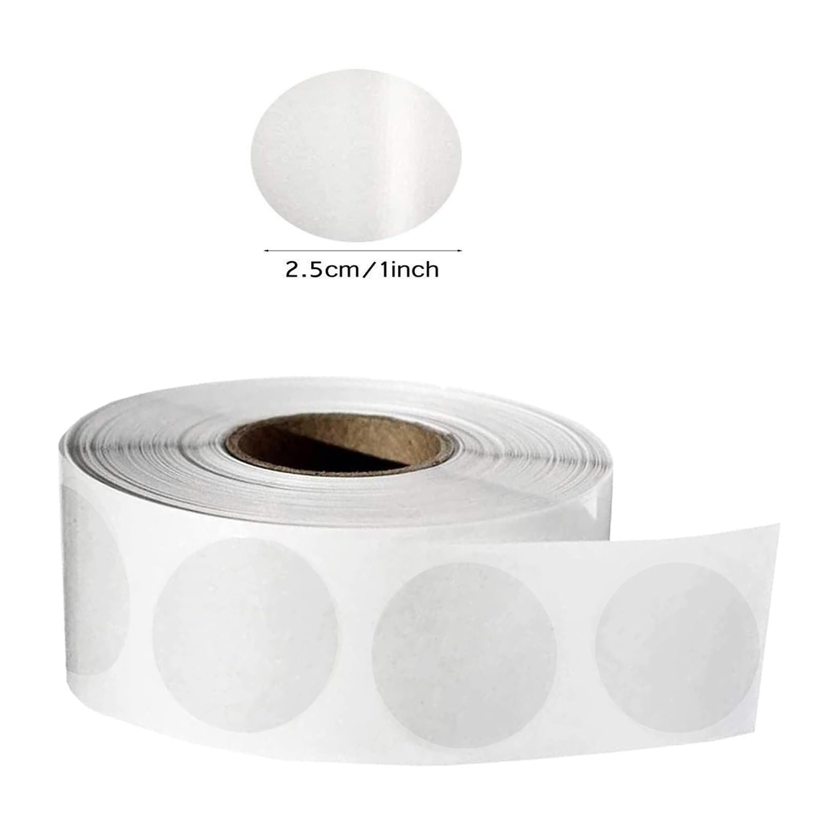 Transparent Round Label Sticker Clear Round Stickers Colored Dots Stickers 1 Inch Meitaat Clear Round ...