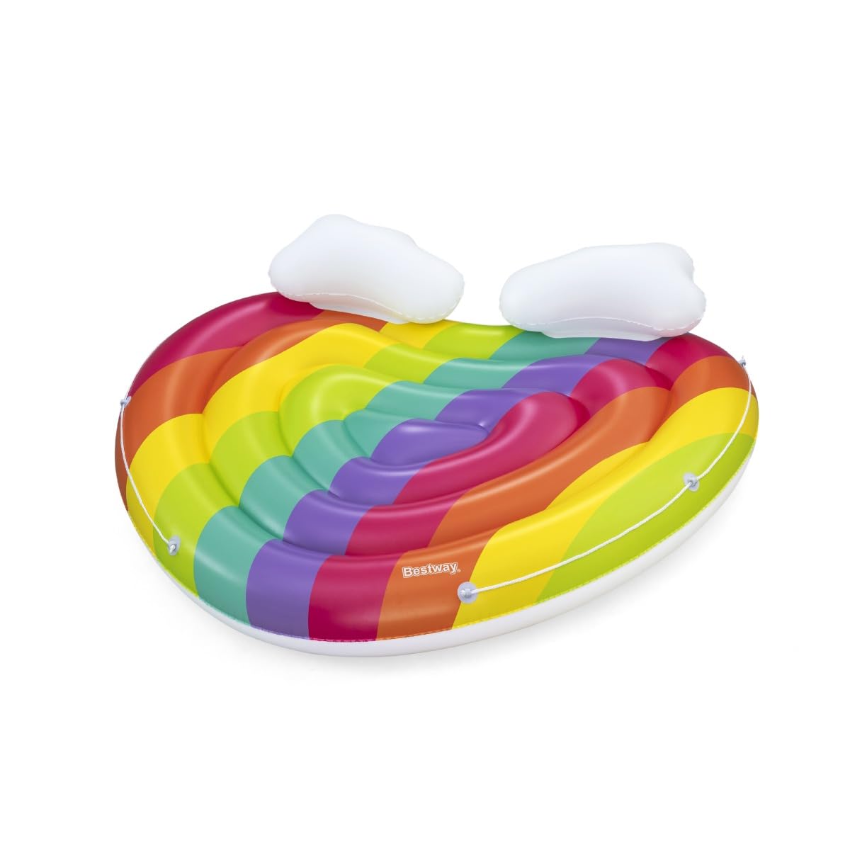 BESTWAY Isla Hinchable Doble Rainbow Dreams 164x148x43 cm Multicolor