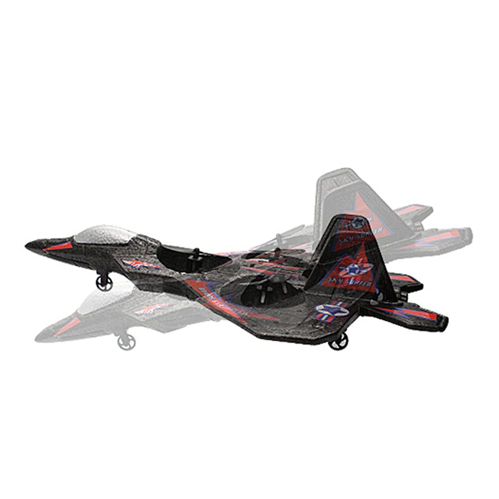 WOLWES RC AirplaneToy 2.4G Planeador De Control Remoto Avión Modelo De Espuma EPP, Avión RC con Rollo De Un Clic, Juguete Drone RC Anticolisión Y Anticaída, Adecuado para Todos Los Principiantes