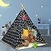 Teepee Tenda per Bambini Tenda Indiano con Tappetino in Peluche, Tenda da Gioco Portatile Tenda da Gioco Castello Giochi per casette per Ragazzi e Ragazze (blu navy)