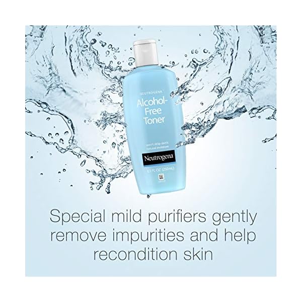 Neutrogena-Oil-and-Alcohol-Free-Facial-Toner-Hypoallergenic-Skin-Purifying-Face-Toner-to-Cleanse-Recondition-and-Purify-Skin-Non-Comedogenic-Quick-Absorbing-85-fl-oz Neutrogena Oil- and Alcohol-Free Facial Toner, Hypoallergenic Skin-Purifying Face Toner to Cleanse, Recondition and Purify Skin, Non-Comedogenic, Quick-Absorbing, 8.5 fl. oz