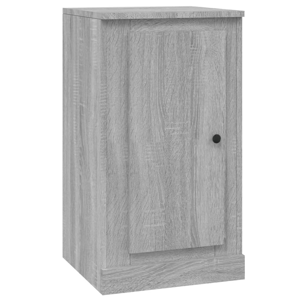 vidaXL Sideboard in Grey Sonoma – Engineered Wood Cabinet with Ample Storage Space for Home Organisation, Display and Decor - Size: 37.5x35.5x67.5 cm