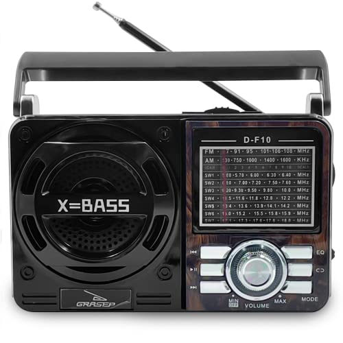 Rádio Retro Radinho Vintage Am Fm Potente Portátil Usb Mp3 Caixa de Som Caixinha Potente Caixinha de