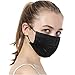 100 Pack Disposable Face Masks with Elastic Ear Loop,Breathability Comfort-Black