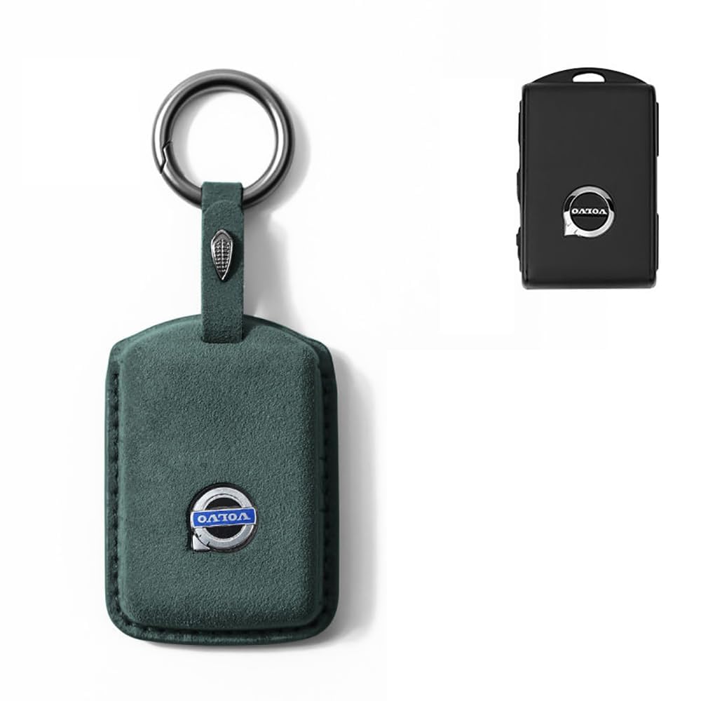 Porte-clés Voiture Personnalisé Pour Volvo C30 - En Cuir Et Acier Inoxydable, Avec Logo Volvo - Cadeau Idéal - 9
