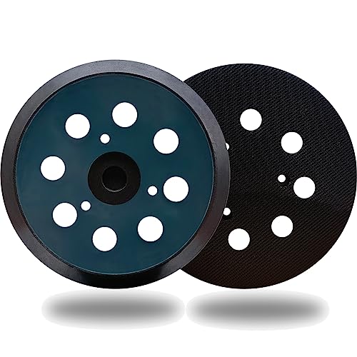 Image of 5 Inch Dia 8 Hole Sander Hook and Loop Replacement Sanding Pad For Makita BO5010, BO5030 /K, BO5031K, BO5041K, XOB01Z Sander