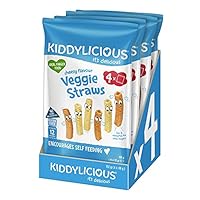 Kiddylicious Cheesy Veggie Straws, 48g (Pack of 4)