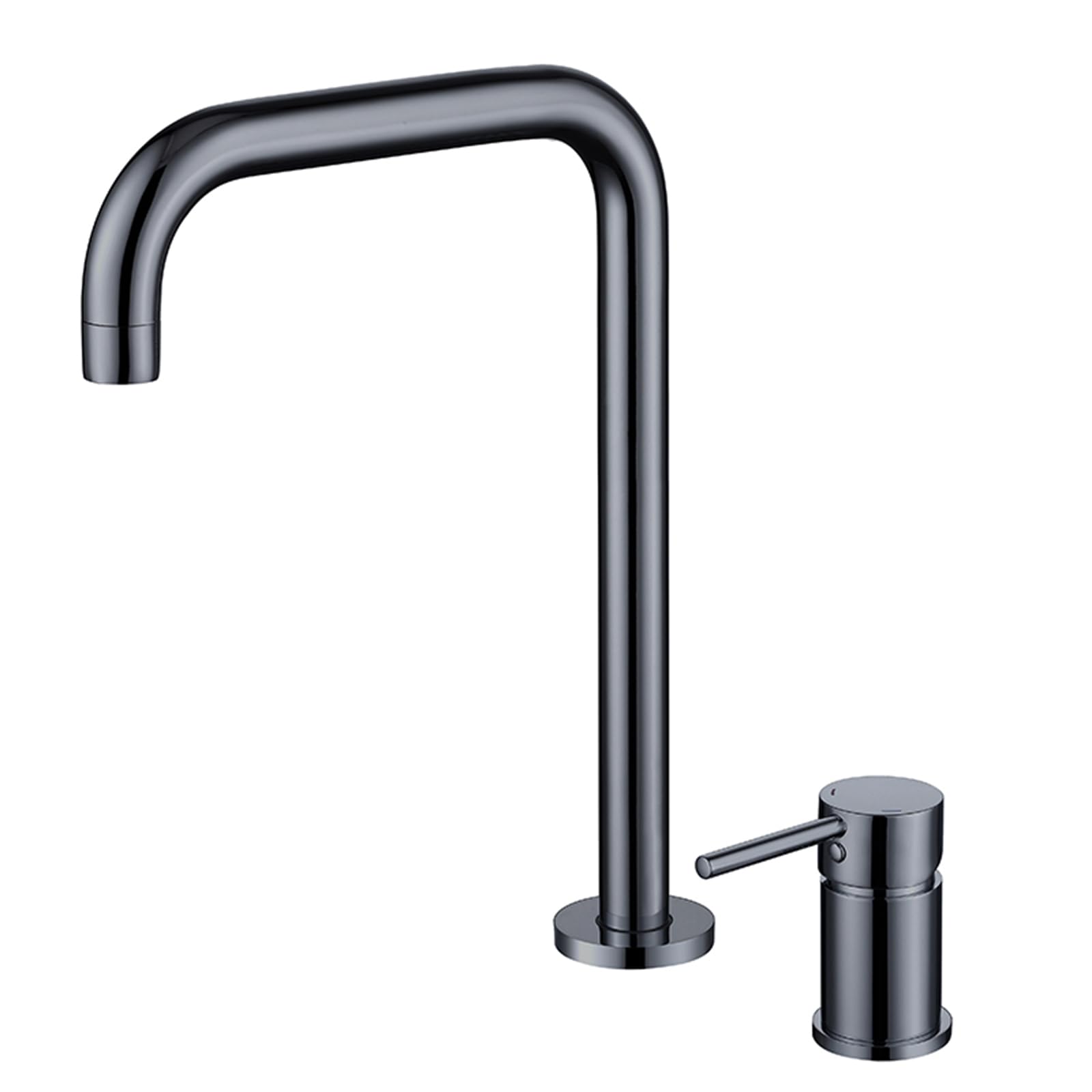 ANVLOJRIH Bathroom Sink Mixer Taps 2 Hole Hot and Cold Brass Basin Taps Mixers Bathroom Sink Tap Grey