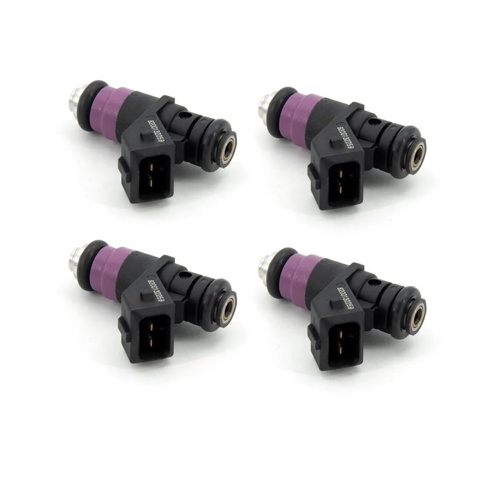 Car Petrol Injector 4PCS OEM 8200132259 Fuel Injector Replacement Nozzle Injection Petrol H132259 for Megane 1.6 16v 31 T. KM