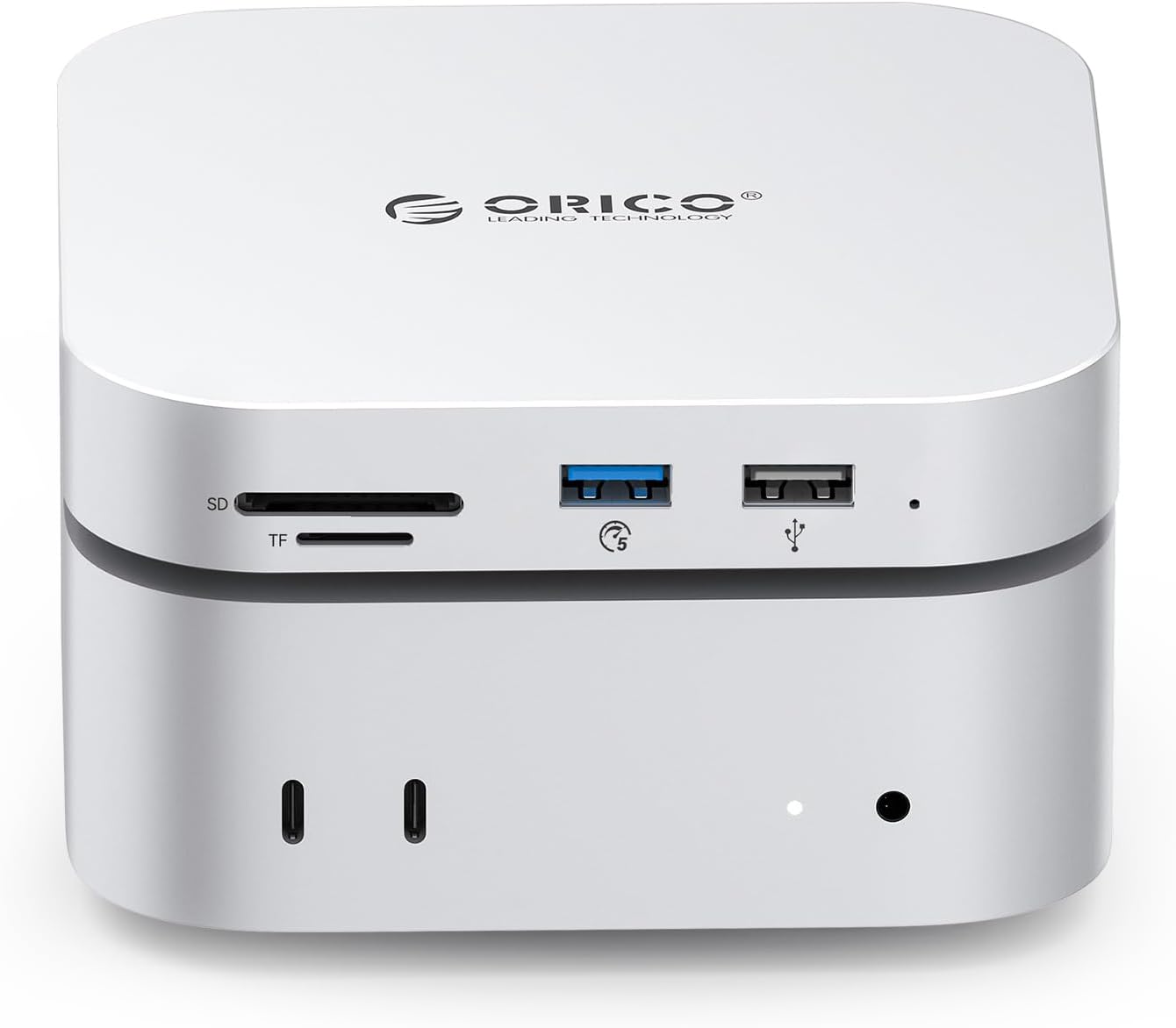 Mac mini M4 1 TB Storage & Docking Station, External SSD 5Gbps(460MB/s), USB A* 4, USB-C, SD/TF 3.0, 3.5mm Audio, Cable * 2 - M4SE