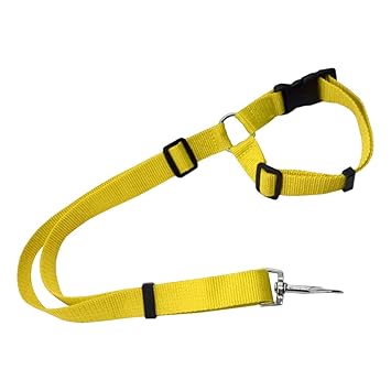 CALANDIS Dog Seat Belt Leash Car Harness Pet Seatbelt Strap Yellow